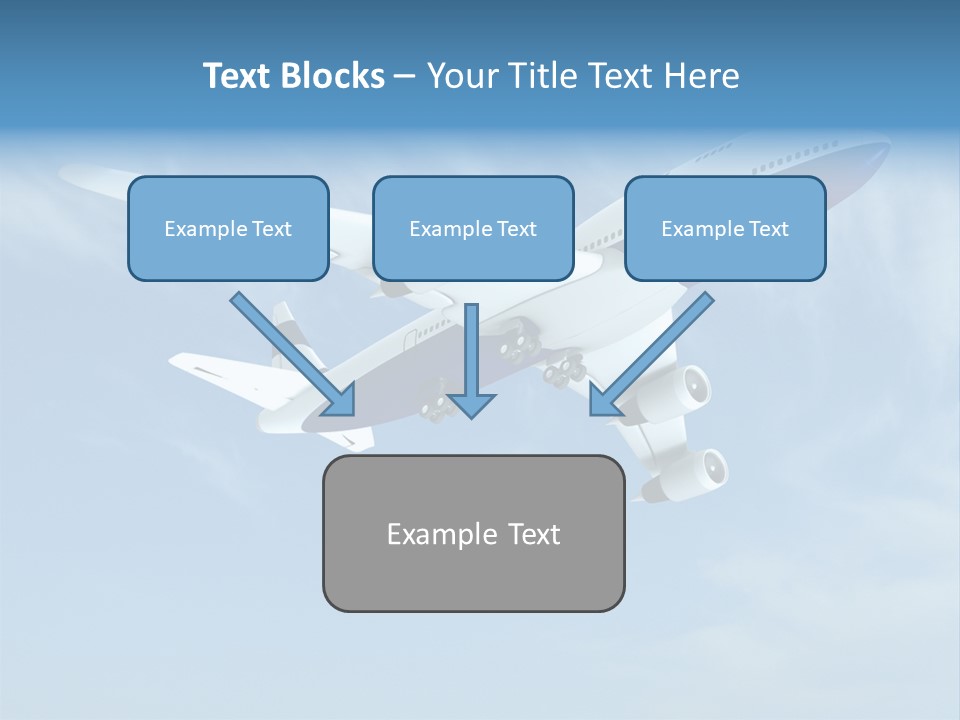 Aeroplane Sunny Turbulence PowerPoint Template