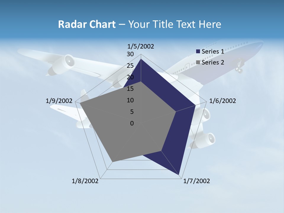 Aeroplane Sunny Turbulence PowerPoint Template