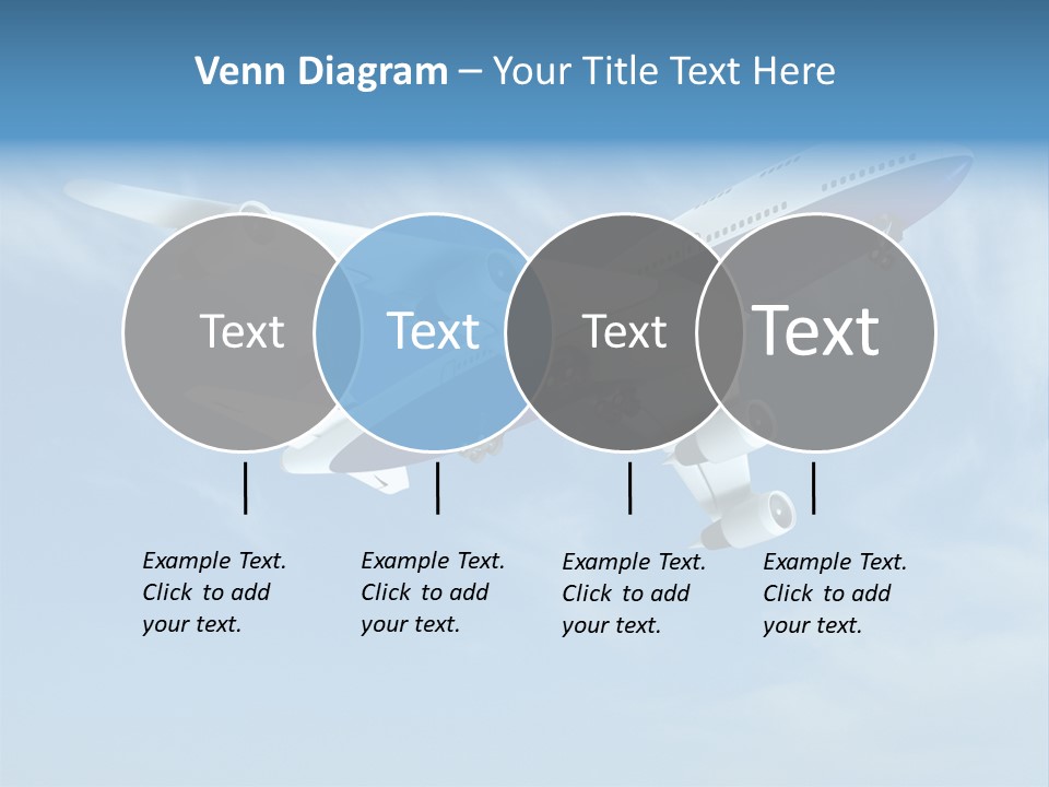 Aeroplane Sunny Turbulence PowerPoint Template