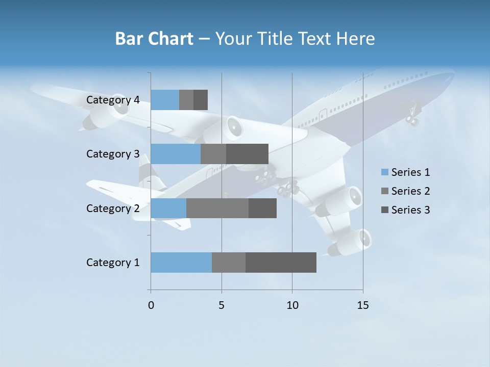Aeroplane Sunny Turbulence PowerPoint Template