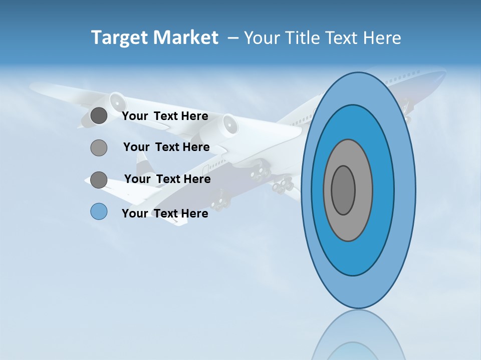 Aeroplane Sunny Turbulence PowerPoint Template