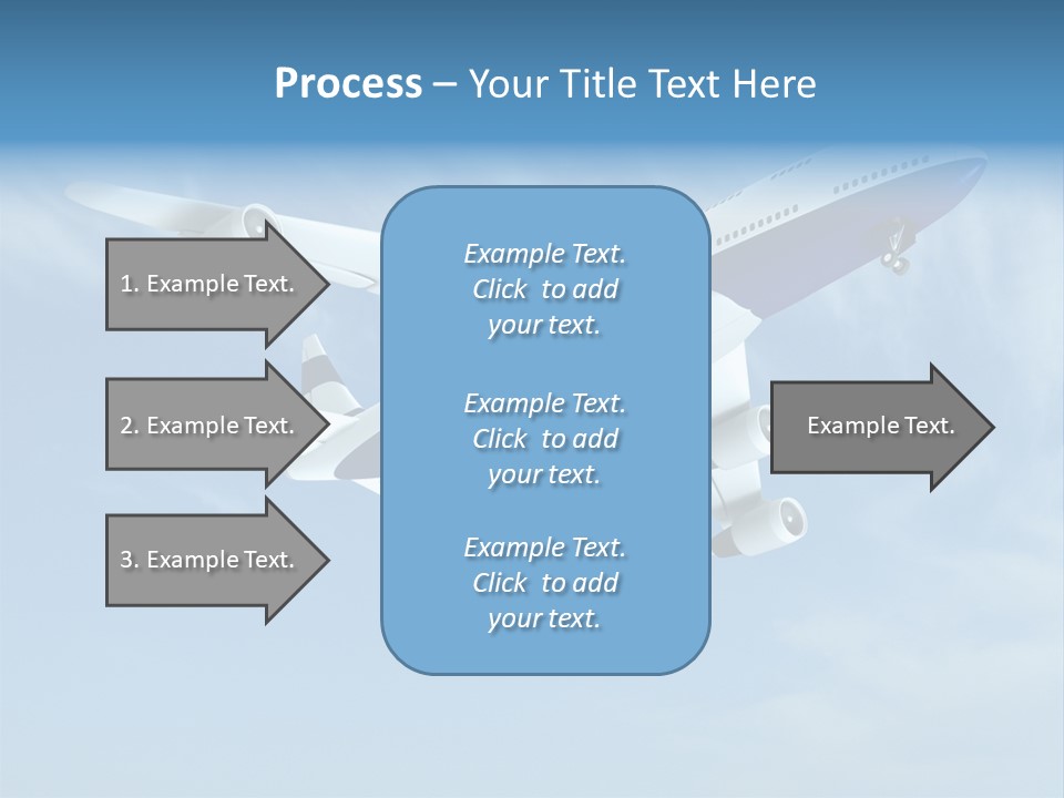 Aeroplane Sunny Turbulence PowerPoint Template