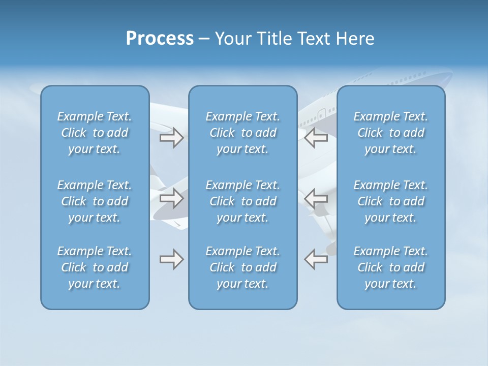 Aeroplane Sunny Turbulence PowerPoint Template