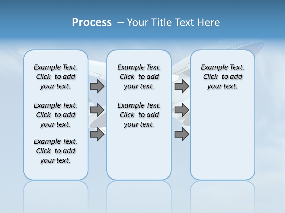Aeroplane Sunny Turbulence PowerPoint Template