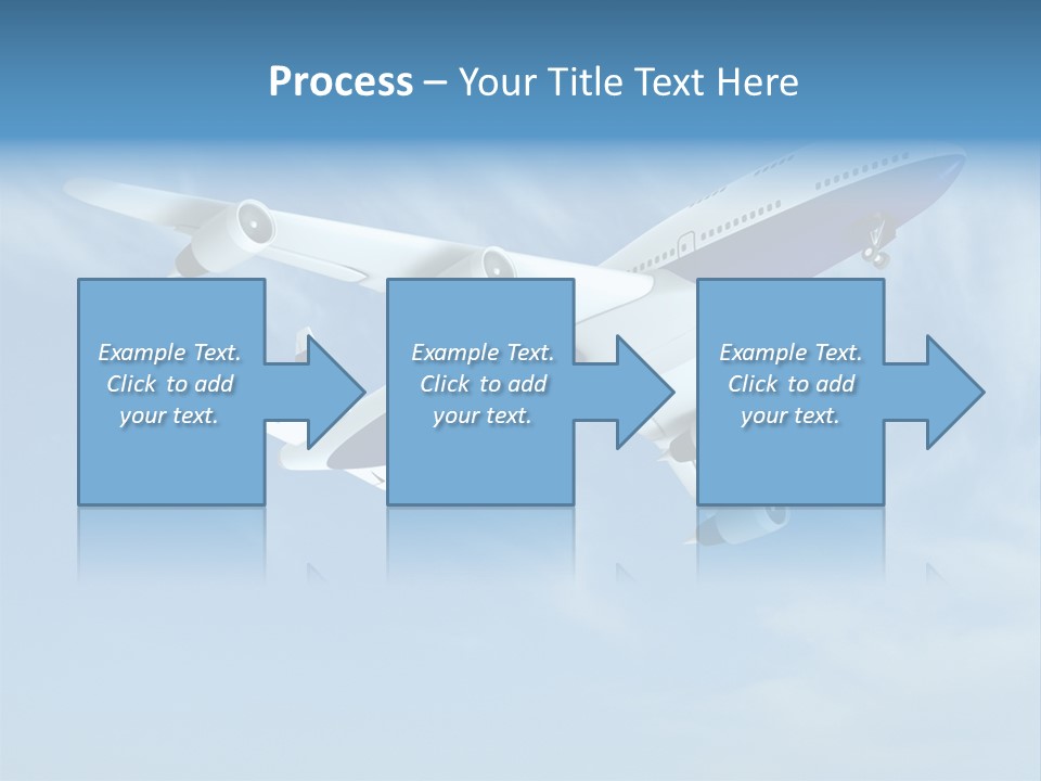 Aeroplane Sunny Turbulence PowerPoint Template