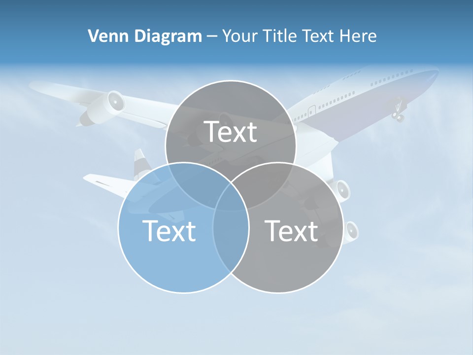 Aeroplane Sunny Turbulence PowerPoint Template