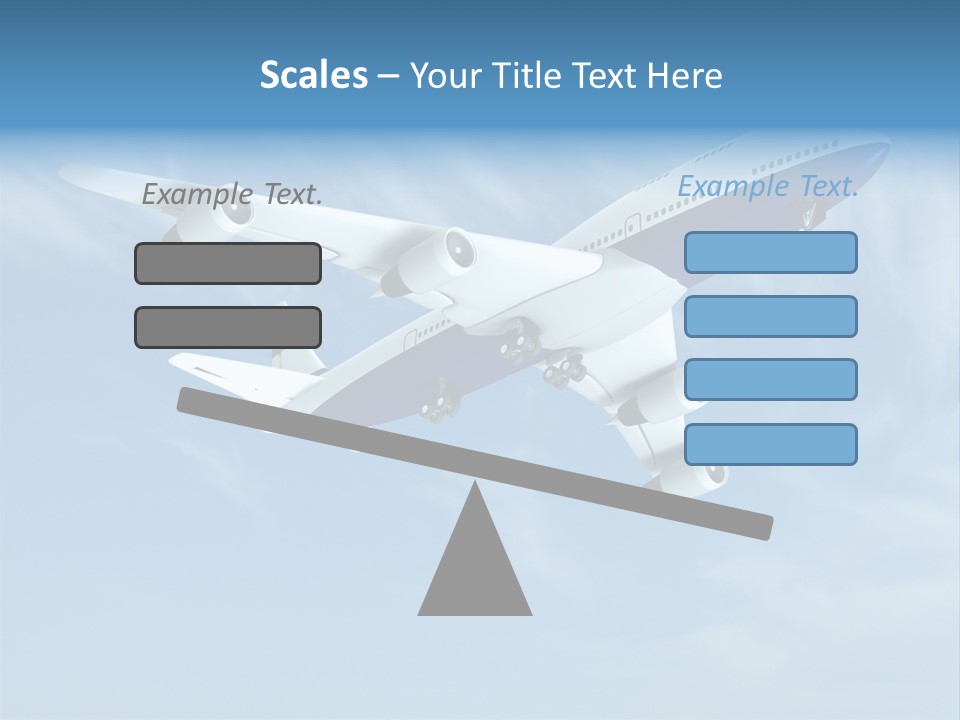 Aeroplane Sunny Turbulence PowerPoint Template