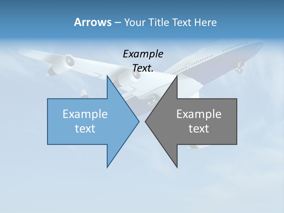 Aeroplane Sunny Turbulence PowerPoint Template