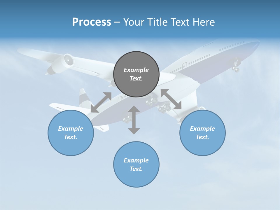 Aeroplane Sunny Turbulence PowerPoint Template