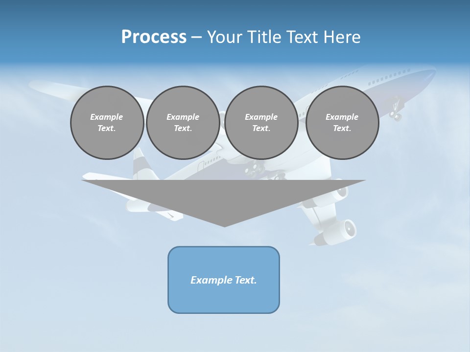 Aeroplane Sunny Turbulence PowerPoint Template