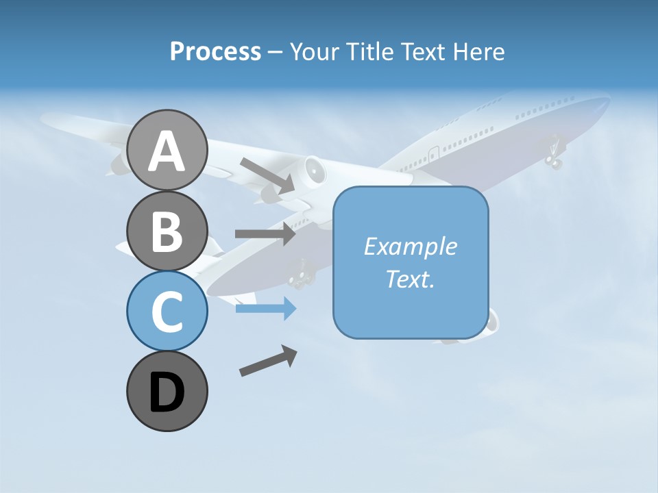 Aeroplane Sunny Turbulence PowerPoint Template
