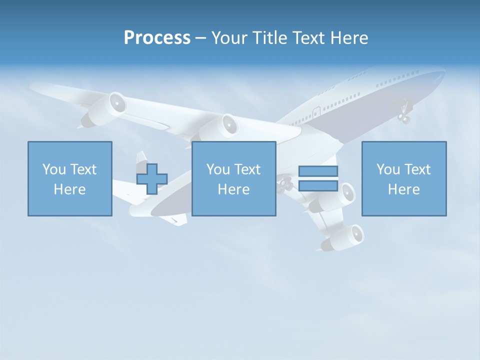 Aeroplane Sunny Turbulence PowerPoint Template