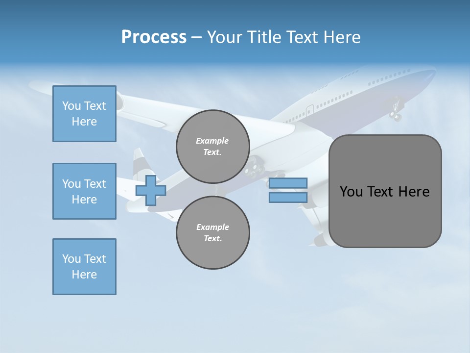 Aeroplane Sunny Turbulence PowerPoint Template