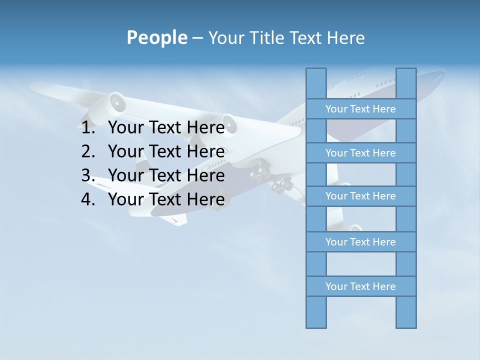 Aeroplane Sunny Turbulence PowerPoint Template