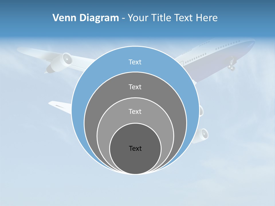 Aeroplane Sunny Turbulence PowerPoint Template
