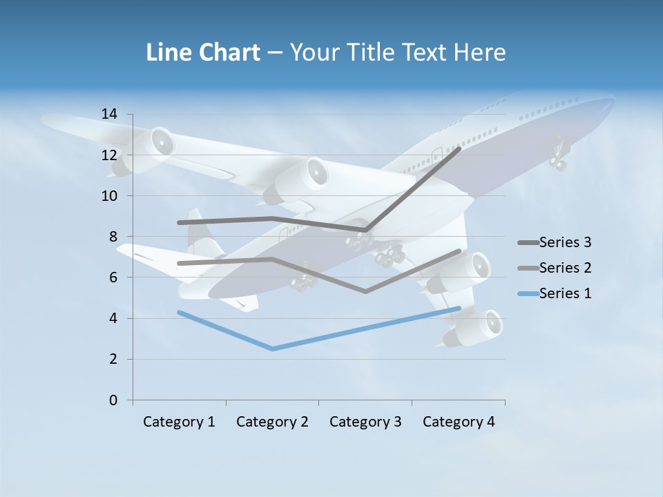 Aeroplane Sunny Turbulence PowerPoint Template