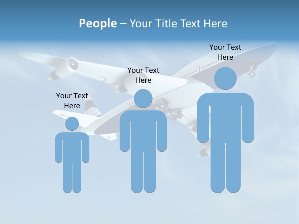 Aeroplane Sunny Turbulence PowerPoint Template