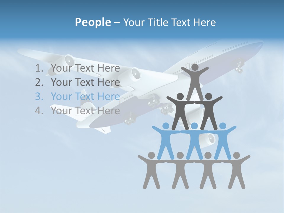 Aeroplane Sunny Turbulence PowerPoint Template