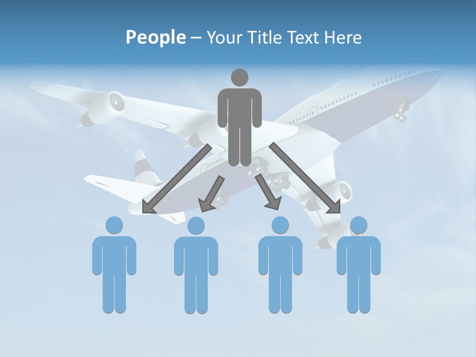 Aeroplane Sunny Turbulence PowerPoint Template