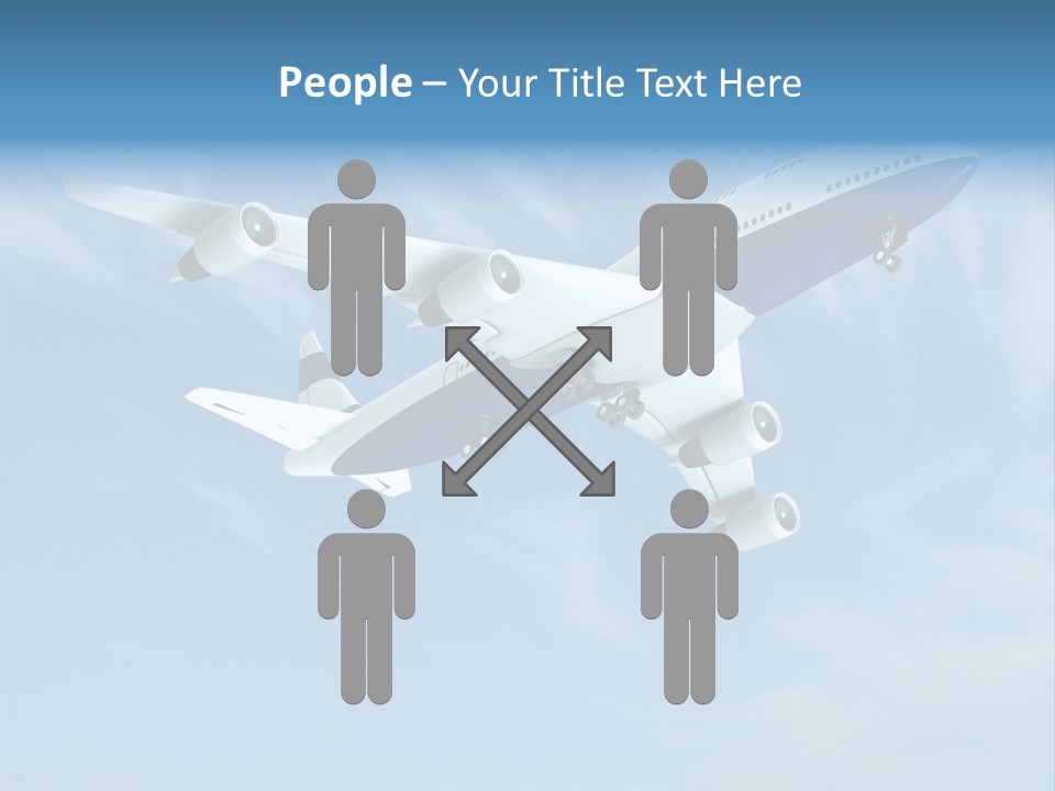 Aeroplane Sunny Turbulence PowerPoint Template