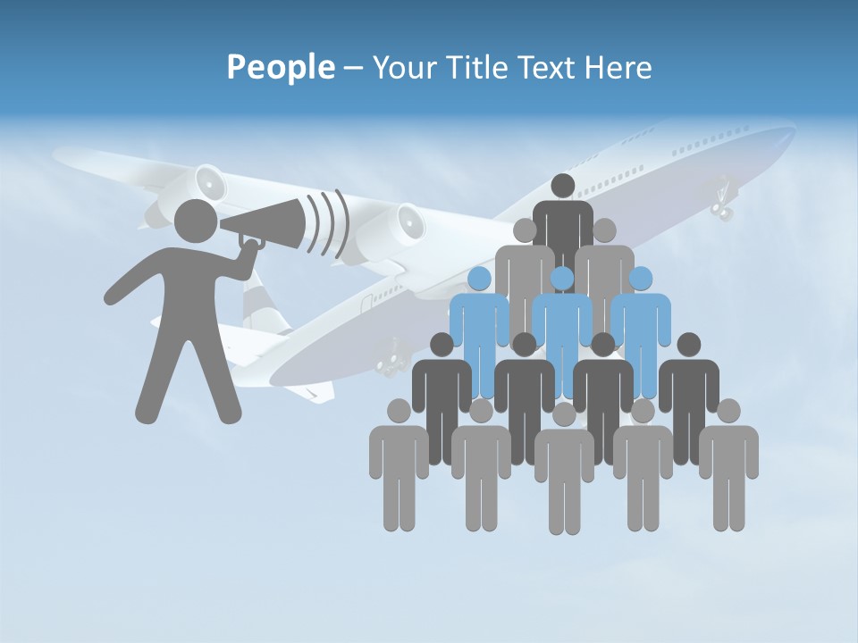 Aeroplane Sunny Turbulence PowerPoint Template