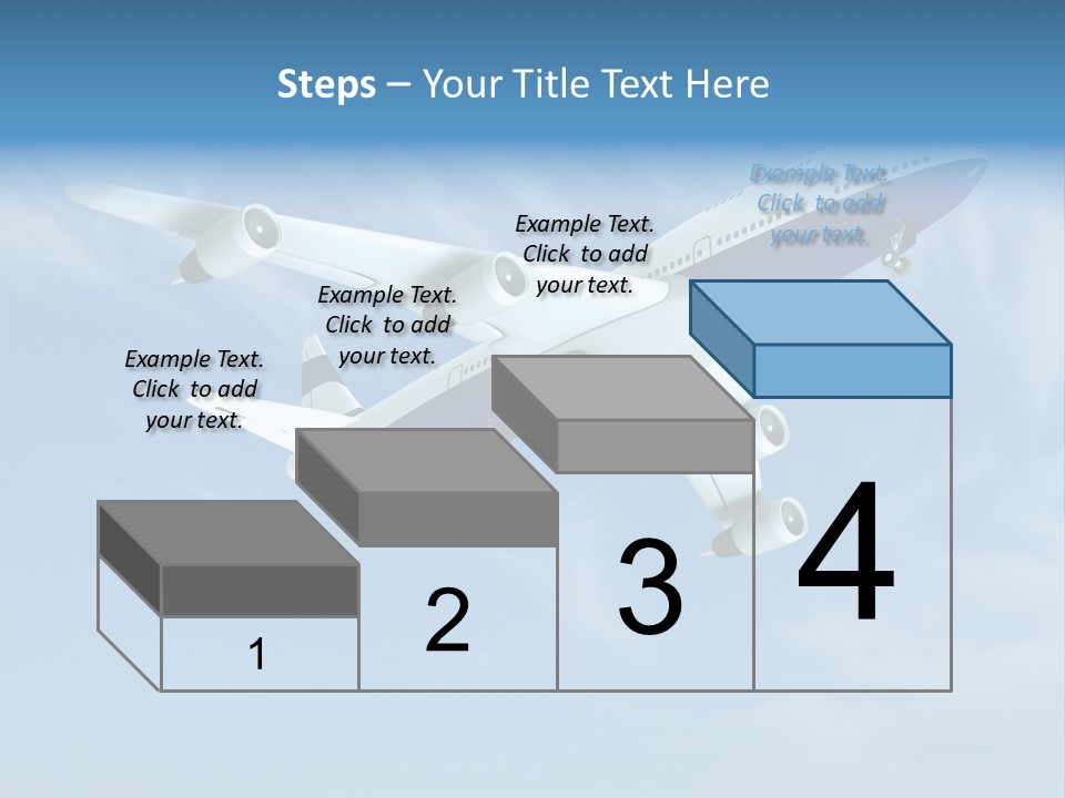 Aeroplane Sunny Turbulence PowerPoint Template