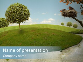 Lawn Picnic Mechanic PowerPoint Template