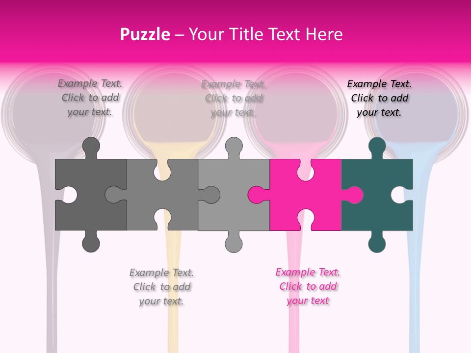 Black Isolated Liquid PowerPoint Template