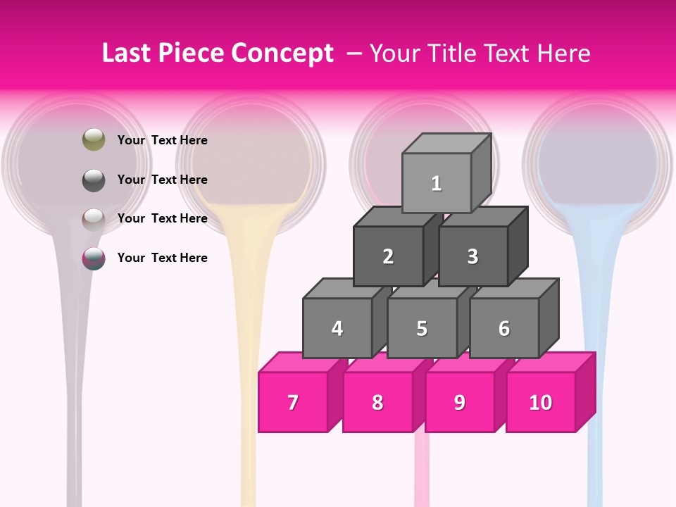 Black Isolated Liquid PowerPoint Template