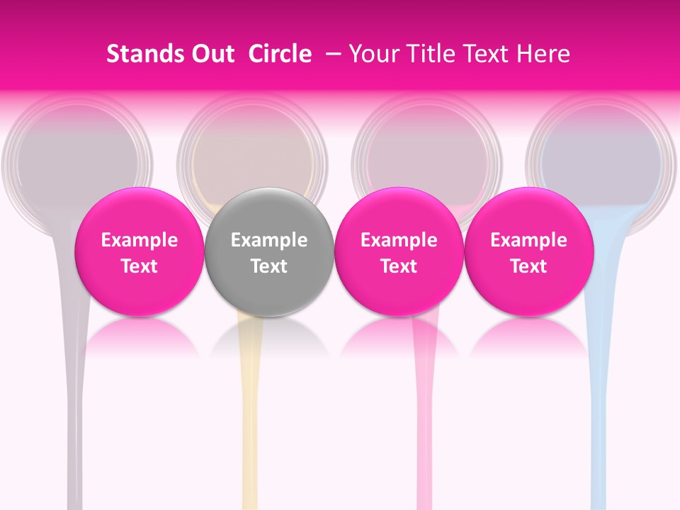 Black Isolated Liquid PowerPoint Template