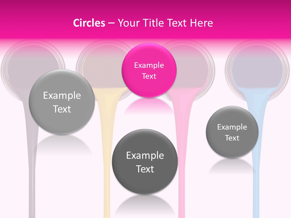 Black Isolated Liquid PowerPoint Template