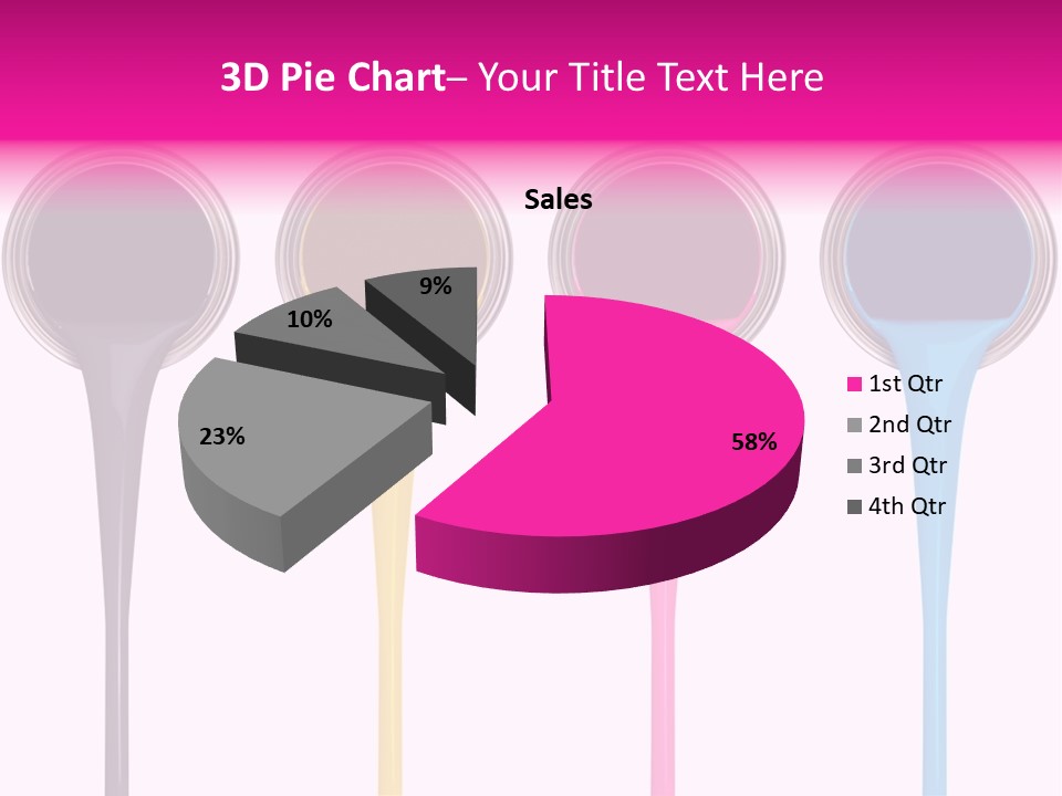Black Isolated Liquid PowerPoint Template