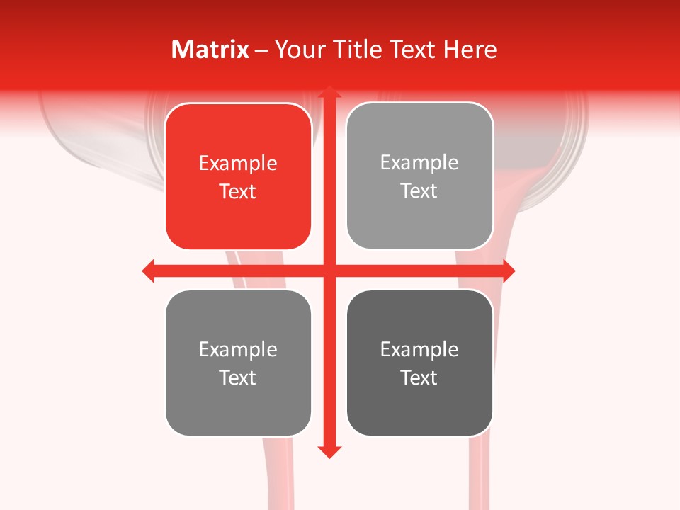 Pouring Drop Front View PowerPoint Template