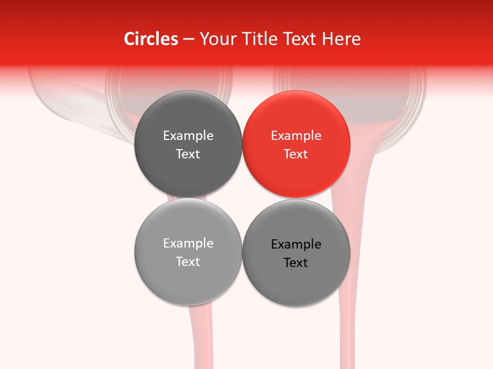 Pouring Drop Front View PowerPoint Template