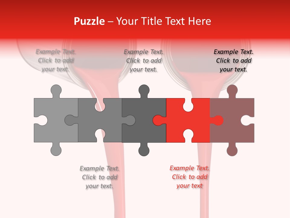 Pouring Drop Front View PowerPoint Template