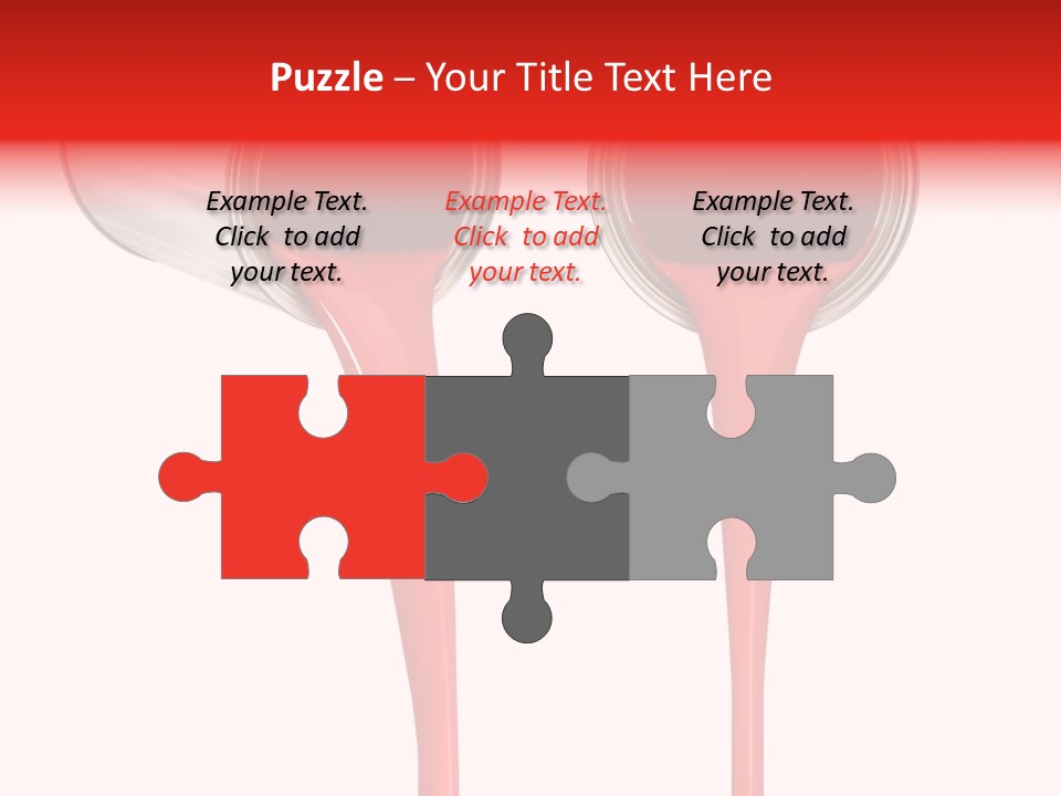 Pouring Drop Front View PowerPoint Template