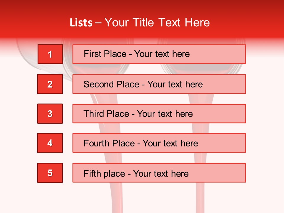 Pouring Drop Front View PowerPoint Template