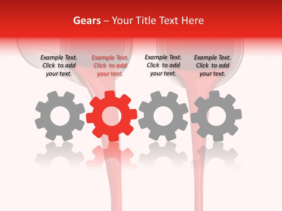 Pouring Drop Front View PowerPoint Template