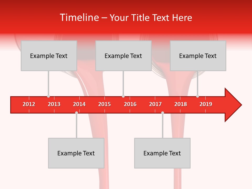 Pouring Drop Front View PowerPoint Template