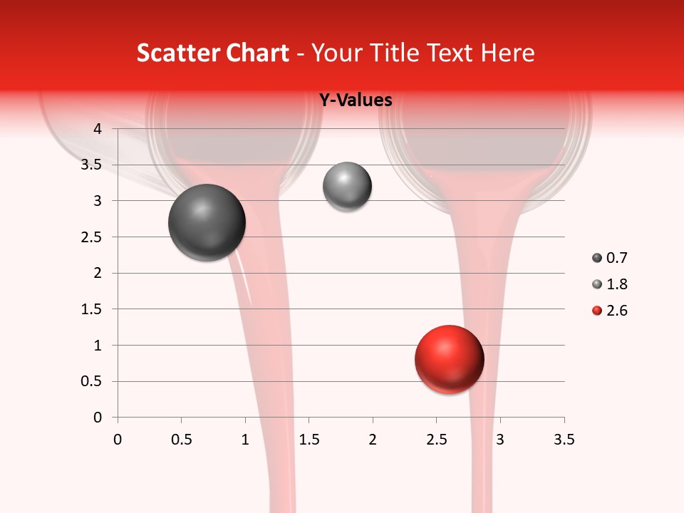 Pouring Drop Front View PowerPoint Template