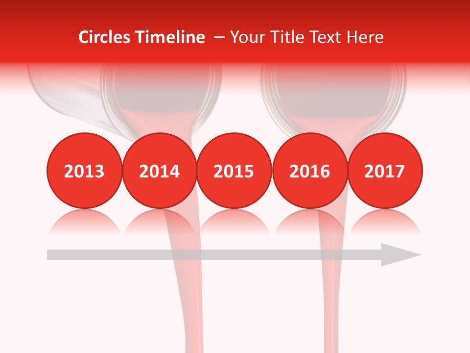 Pouring Drop Front View PowerPoint Template