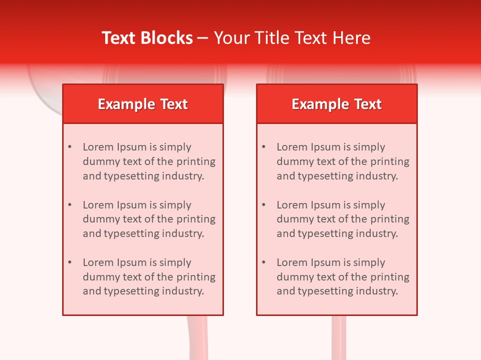 Pouring Drop Front View PowerPoint Template