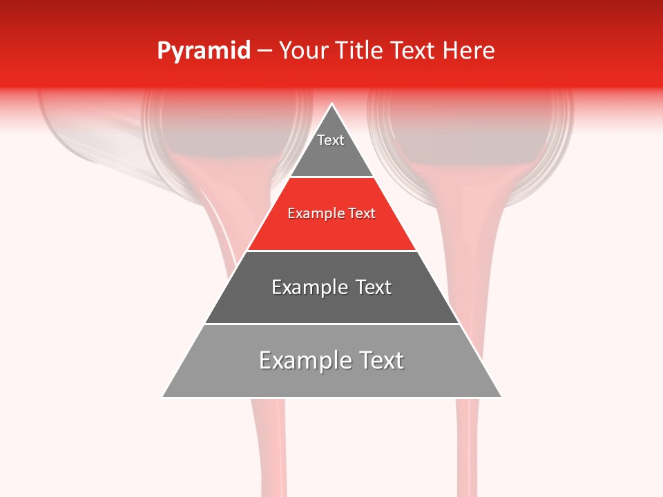 Pouring Drop Front View PowerPoint Template