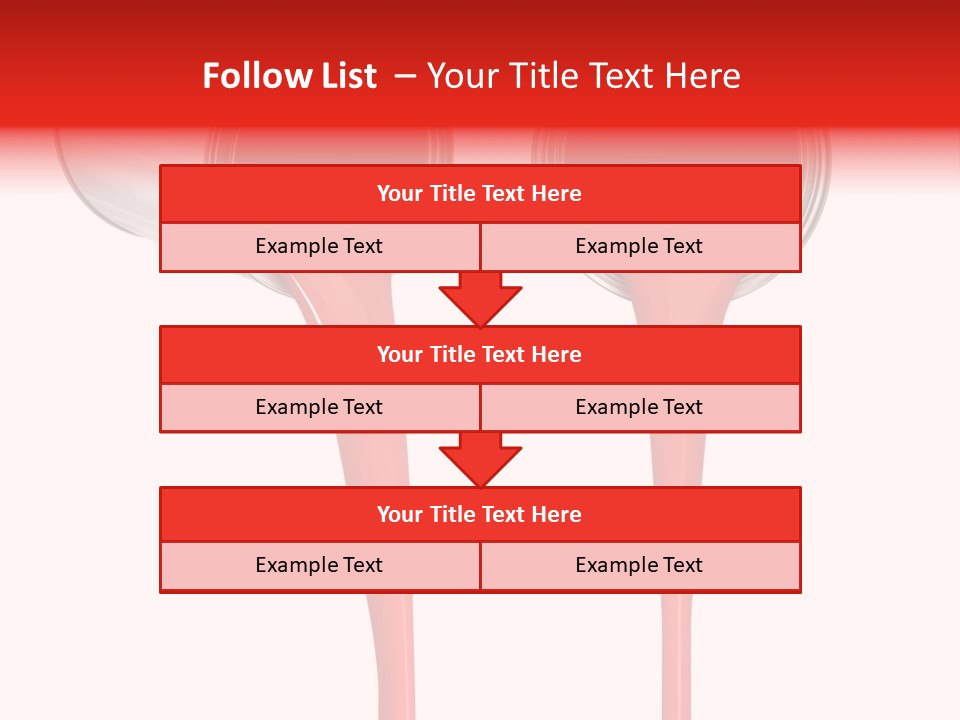 Pouring Drop Front View PowerPoint Template
