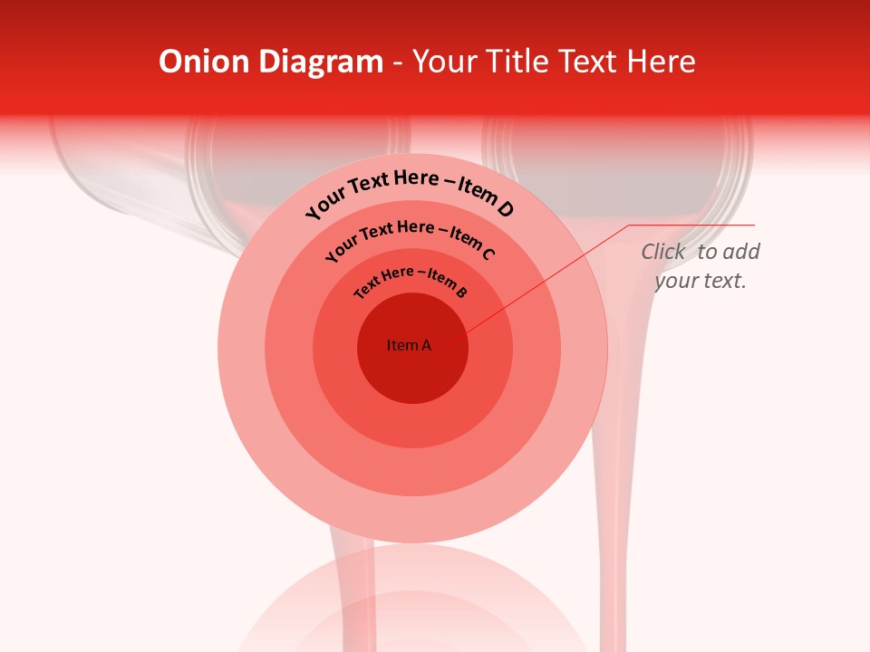 Pouring Drop Front View PowerPoint Template