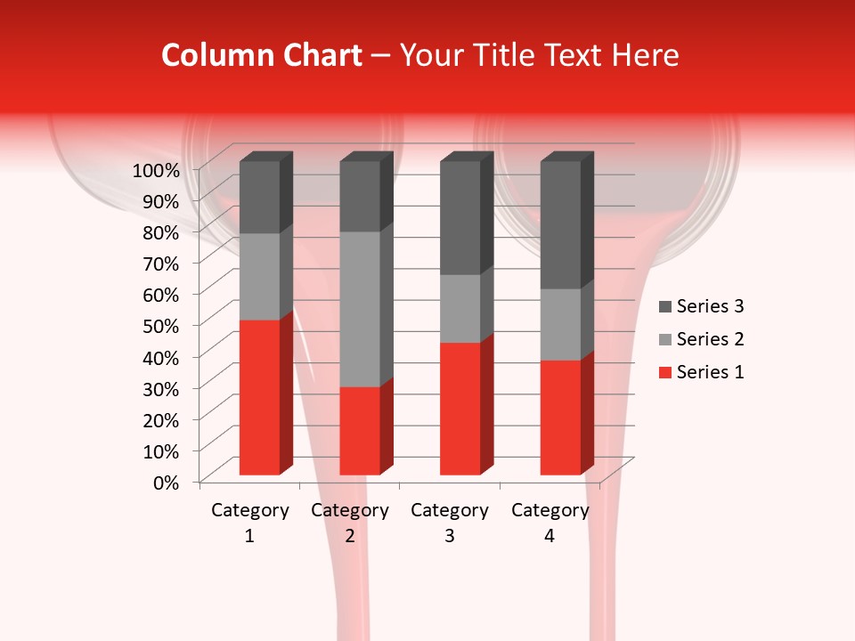 Pouring Drop Front View PowerPoint Template