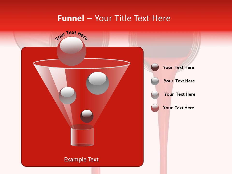 Pouring Drop Front View PowerPoint Template