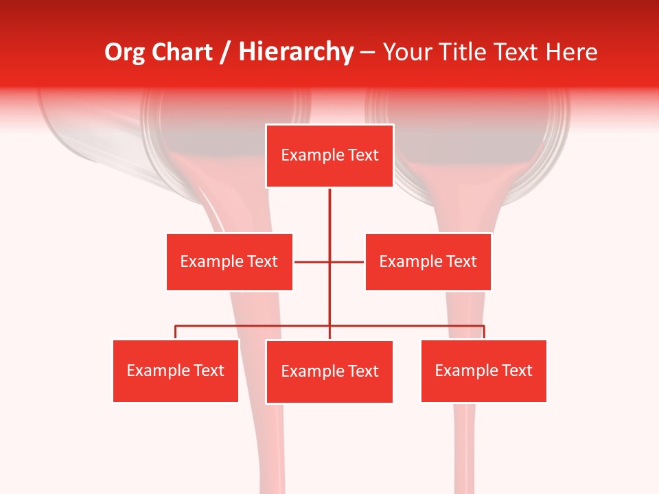 Pouring Drop Front View PowerPoint Template