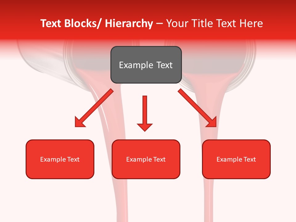 Pouring Drop Front View PowerPoint Template