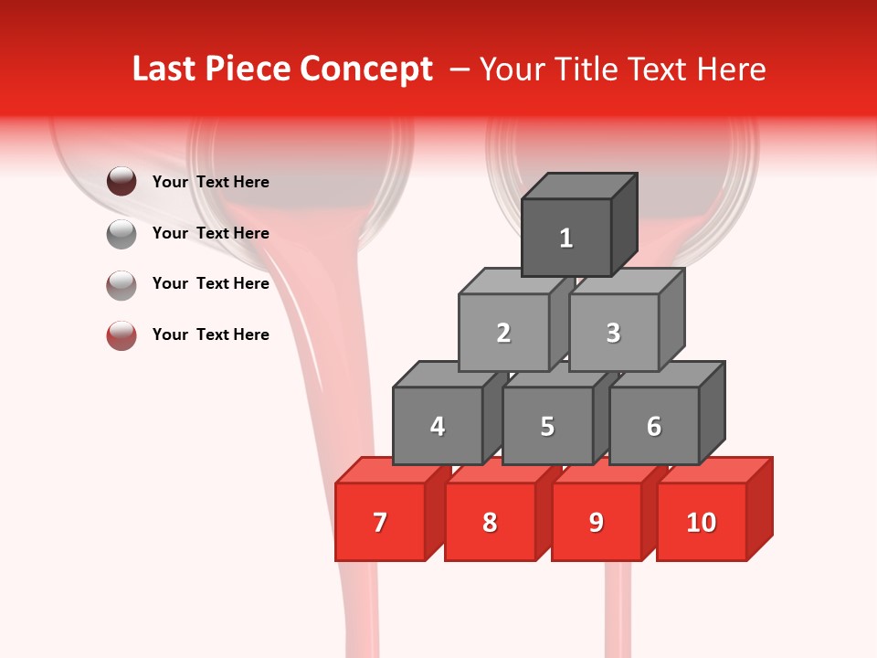 Pouring Drop Front View PowerPoint Template